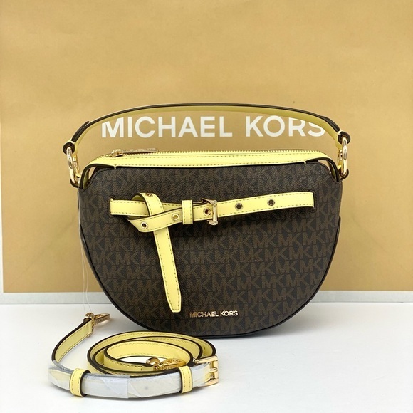 Michael Kors Emelia Half Moon Crossbody - Picture 1 of 11